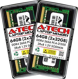 A-Tech 32GB DDR5 4800MHz SODIMM PC5-38400 Non-ECC Unbuffered CL40