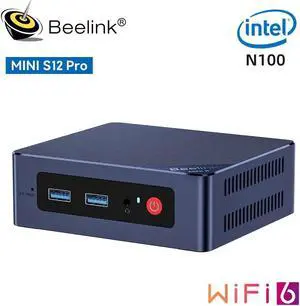 Beelink Mini S12 Pro Intel N100 (Up to 3.4GHz), 16GB DDR4 RAM