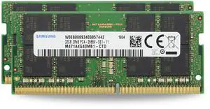 Samsung 32GB (1x32GB) DDR4 3200 MHz PC4-25600 SODIMM 2Rx8 CL22 1.2