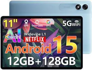 Blackview Android 15 Tablet with Gemini Ai, Android Tablet 11 inch