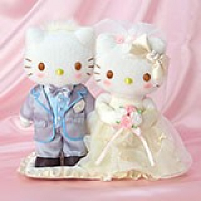 ハローキティ&ディアダニエル ウエディングドール(パール)| キャステル