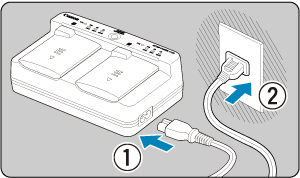 キヤノン：製品マニュアル｜EOS-1D X Mark III｜バッテリーを充電する
