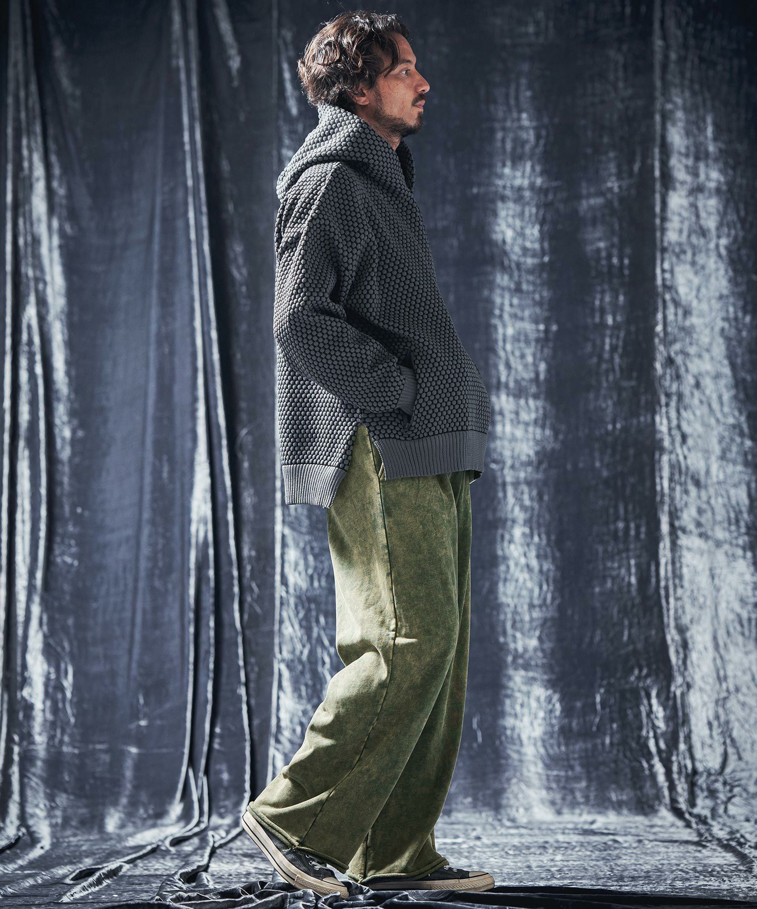 30%OFF【ANGENEHM(アンゲネーム)】Vintage texture sweat pants