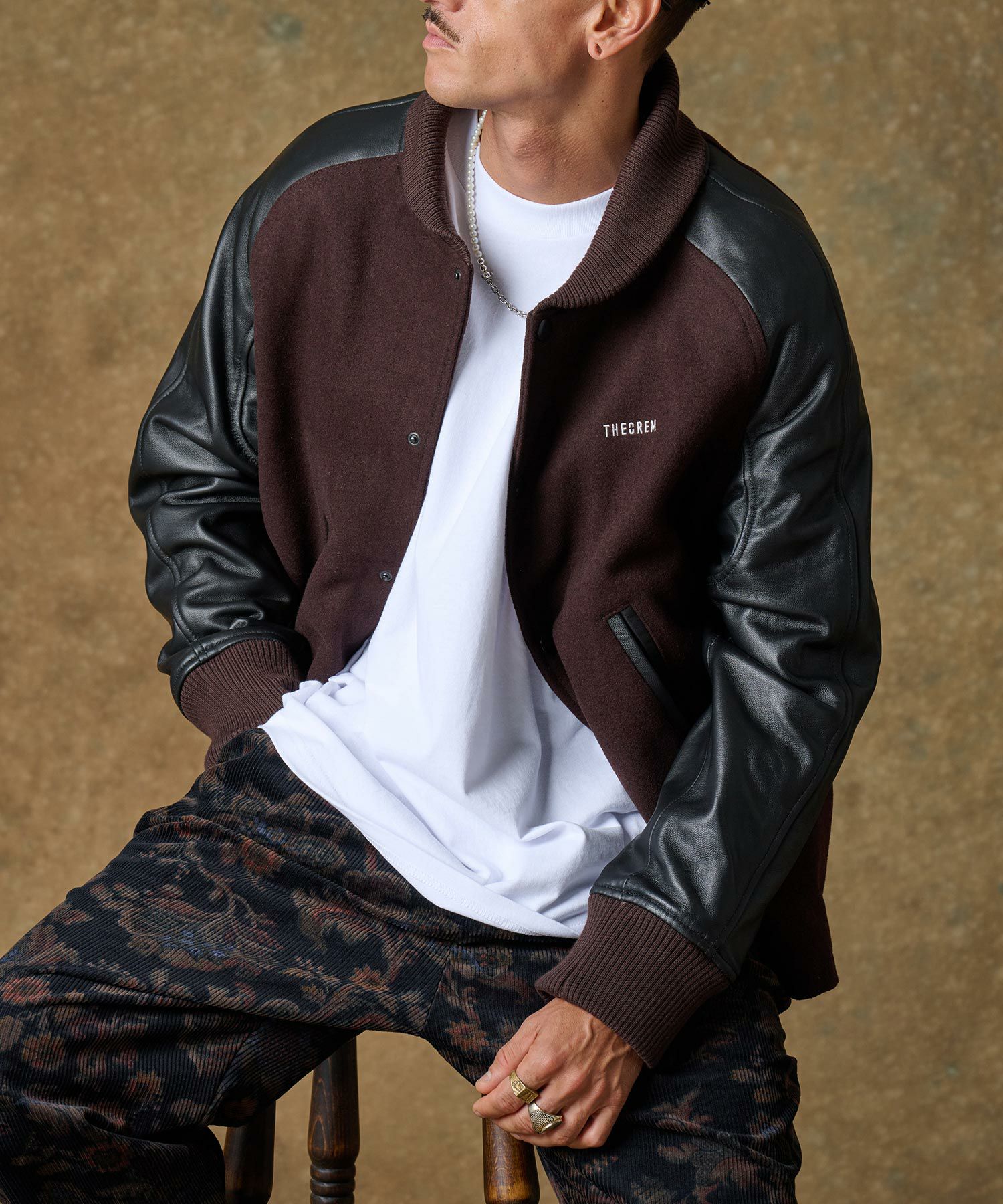 THEOREM(セオレム)】Leather RS Award Jacket スタジャン(TRM24-T014A