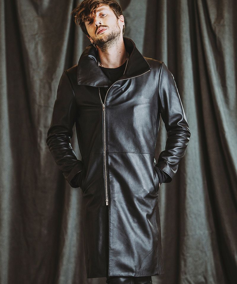 50%OFF【NO ID.(ノーアイディー)】ｼｰﾌﾟﾚｻﾞｰﾊｲｶﾗｰｺｰﾄ(855030-862L