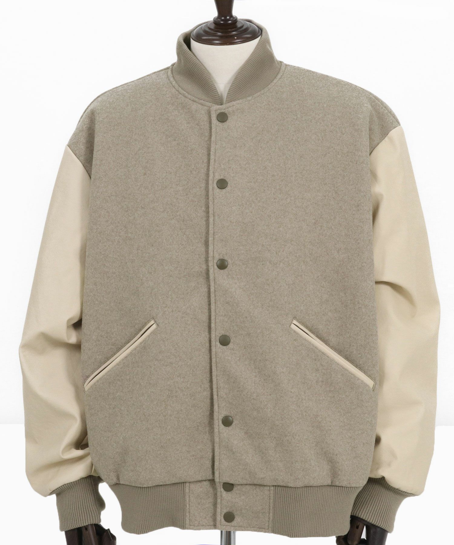 50%OFF【CAMBIO(カンビオ)】メルトンPU切り替えルーズシルエット