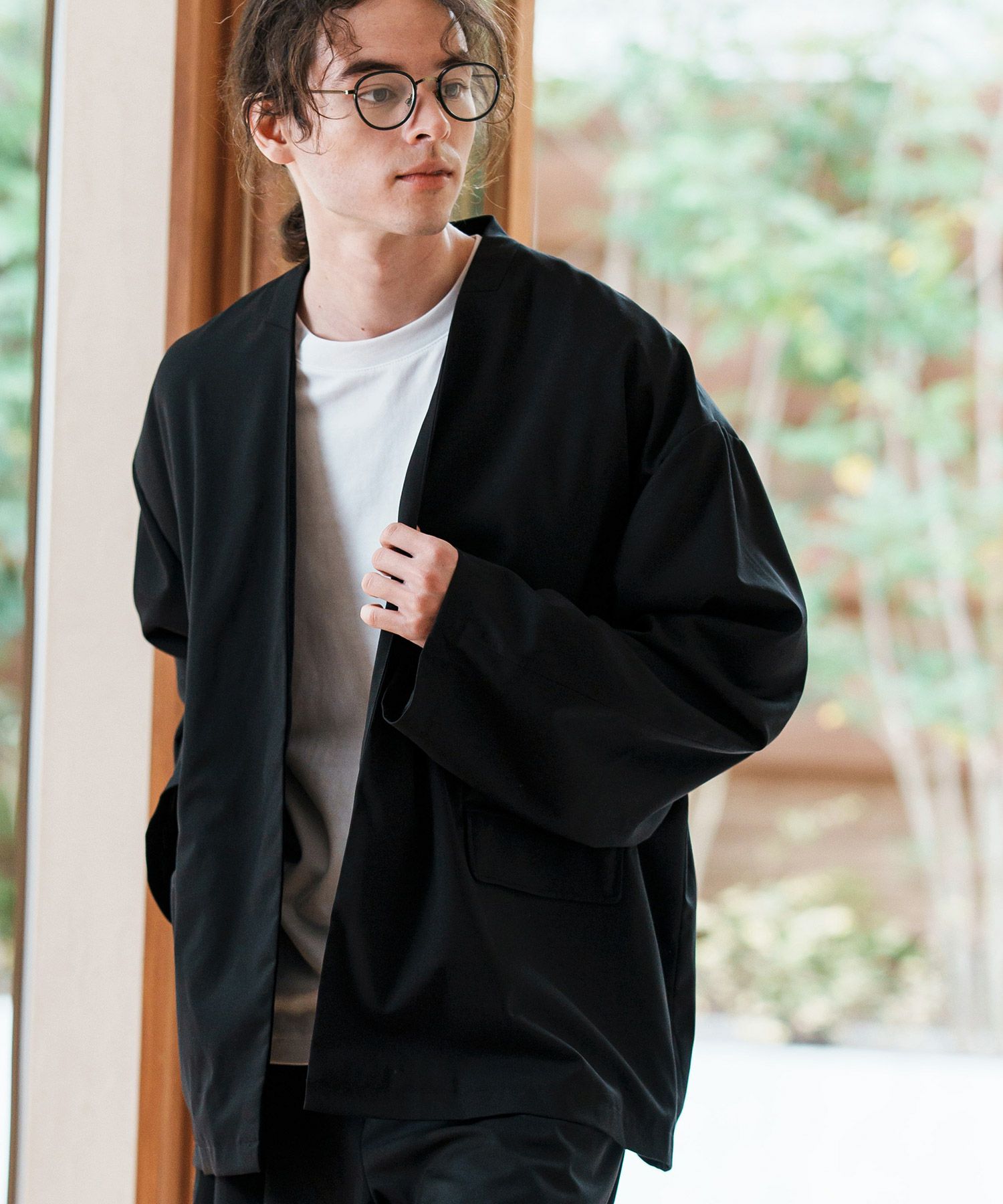 CAMBIO(カンビオ)】TRオーバーサイズノーカラージャケット(CMB-R0145