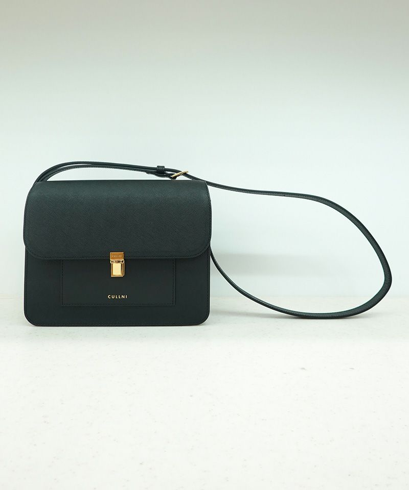 CULLNI(クルニ)】Leather Flap Shoulder Bag レザーショルダーバッグ