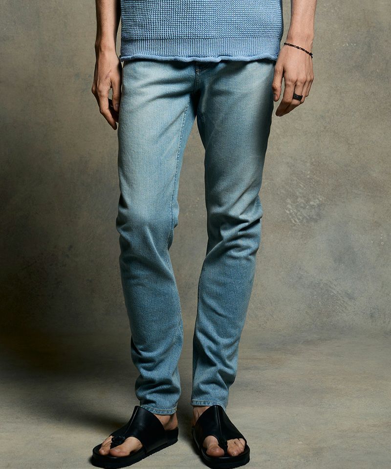 wjk】slim banana denim バナナデニムパンツ(5212 ds57h) | CAMBIO