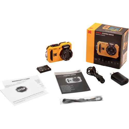 KODAK PIXPRO WPZ2 DIGITAL CAMERA (YELLOW) Specs List
