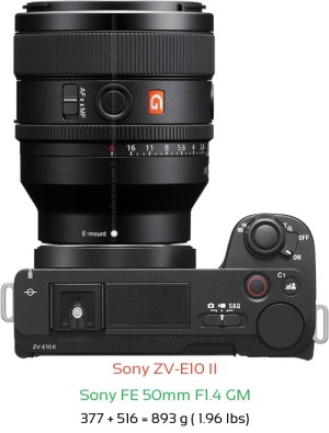 Sony ZV-E10 II Camera and Sony FE 85mm F1.8 Lens