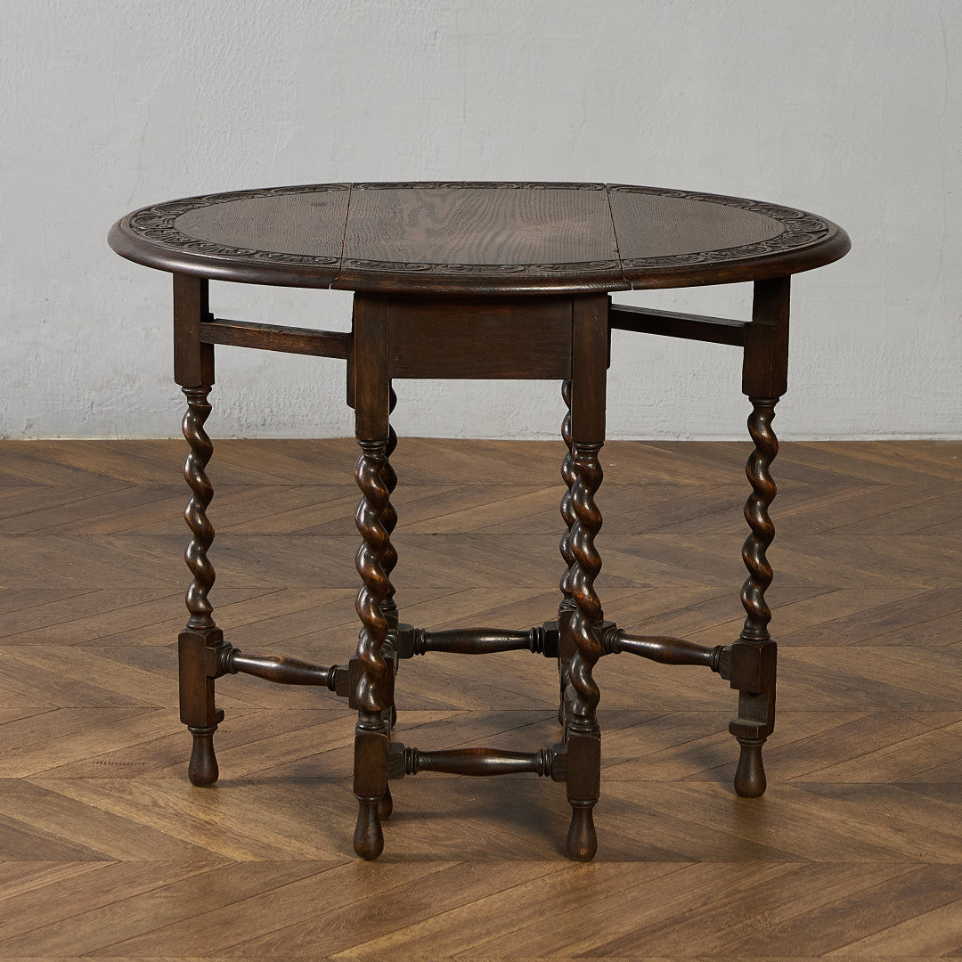 英国 クラシック ドロップリーフ ゲートレッグテーブル #97174