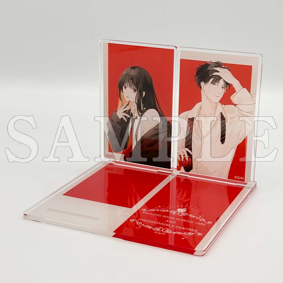 墜落JKと廃人教師』 アクリルスタンドコースター 落合扇言&灰葉仁 B