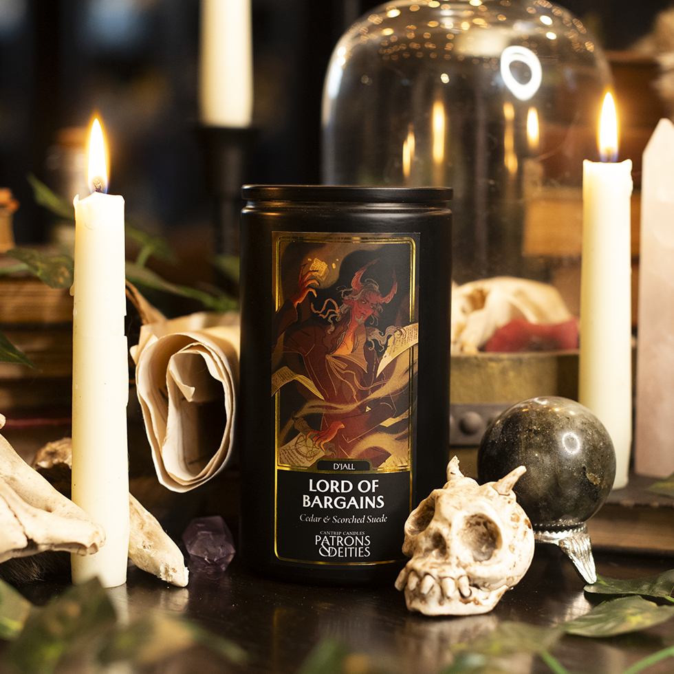 D'Jall, Lord of Bargains Soy Wax Candle | Cantrip Candles