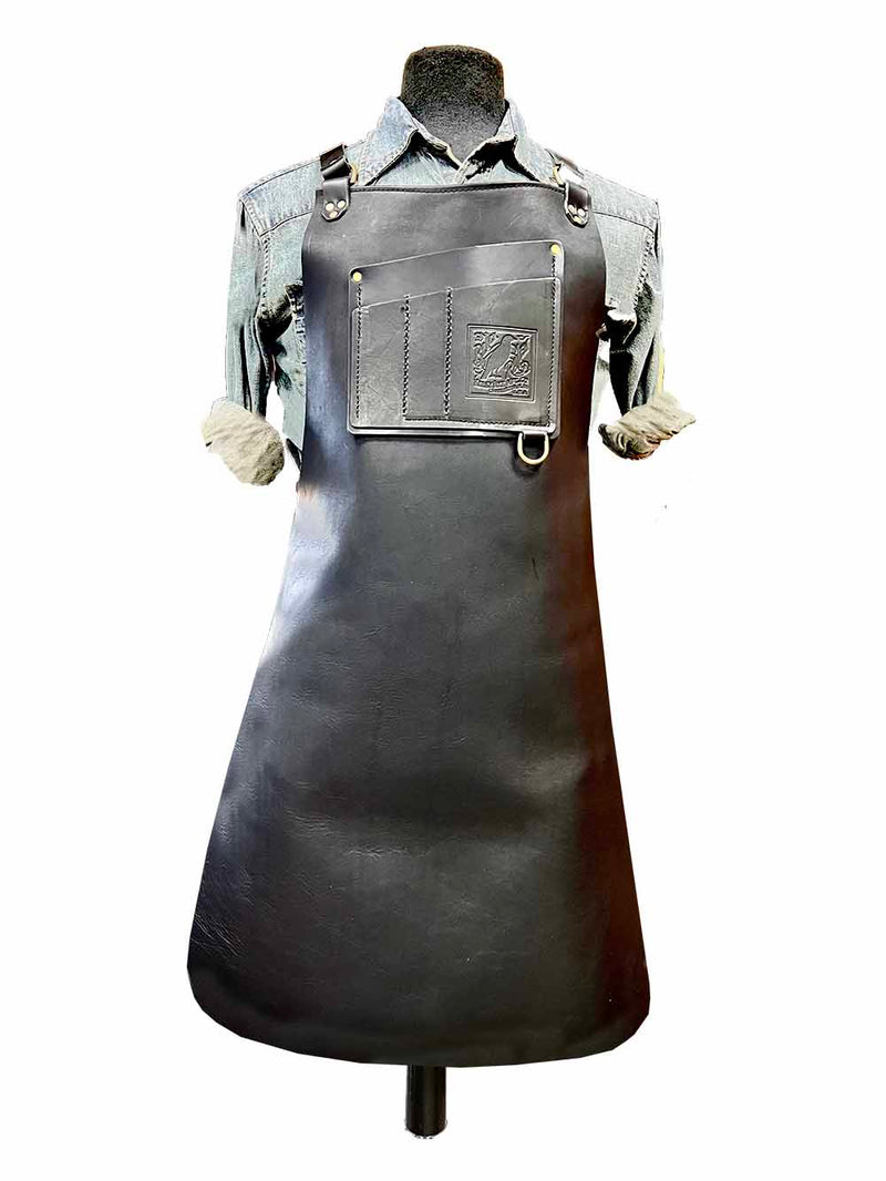 Rugged Leather Work Apron - Tobacco - Pure Classic – Calavera Tool
