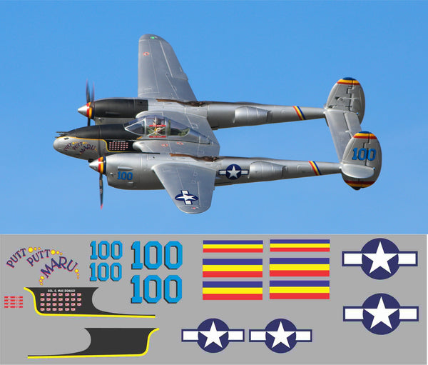 P-38 Putt Putt Maru Graphics Set – Callie Graphics