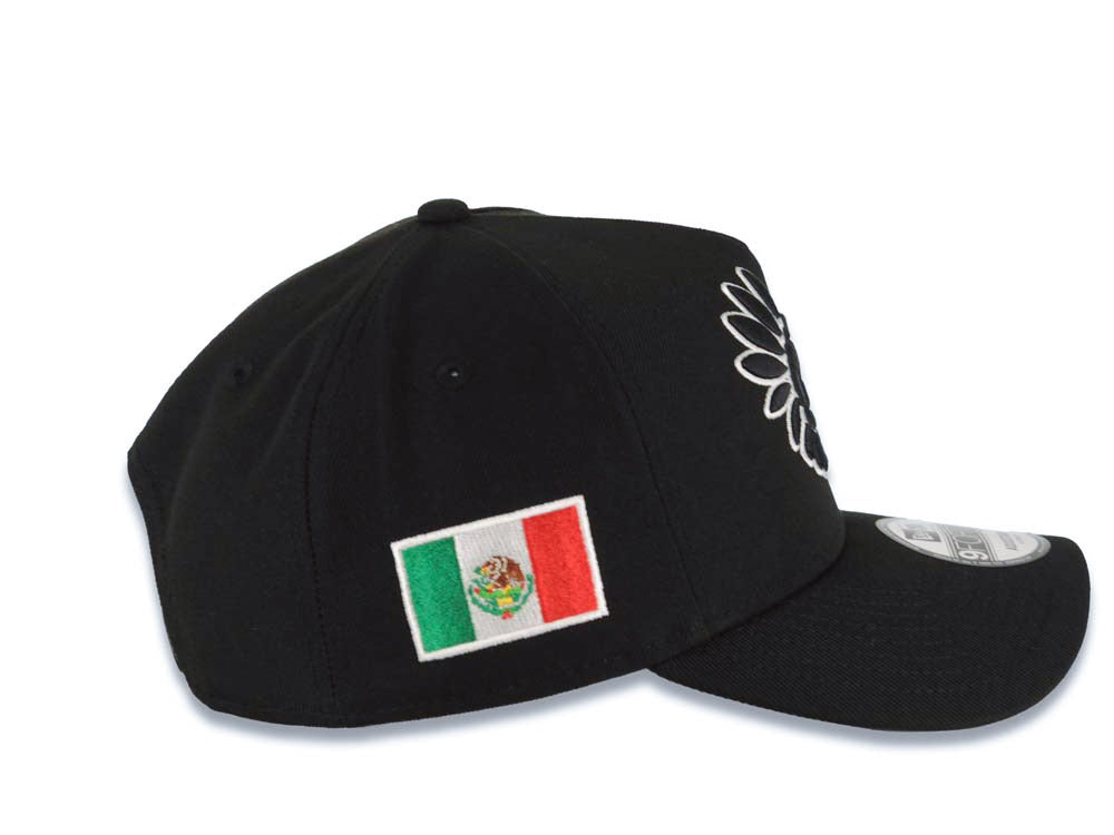 Mexico Aztec New Era 9FORTY 940 Adjustable A-Frame Cap Hat Black