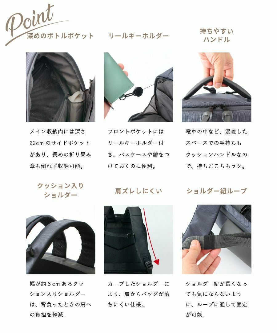 商品詳細 - 【公式限定/ 大容量】多機能スクエアリュック/Cliente