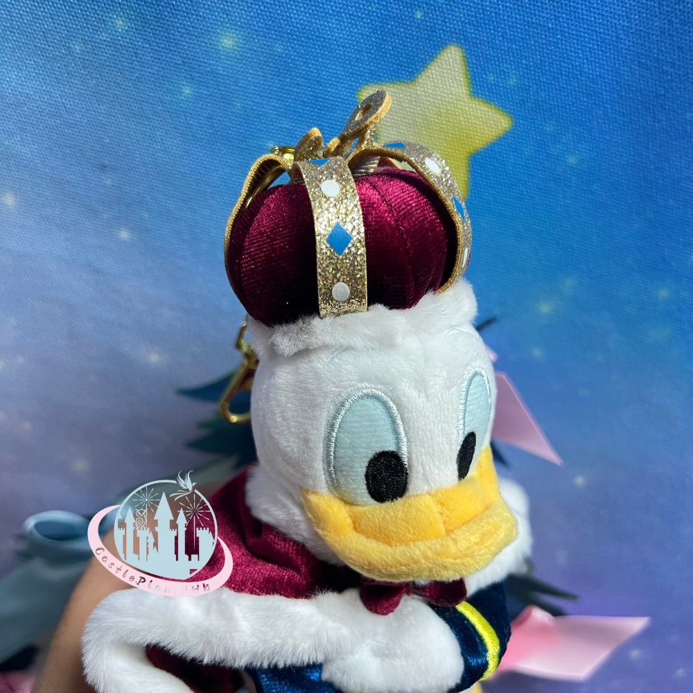 HKDL - Donald Plush Keychain, DONALD THE KING BIRTHDAY【Ready