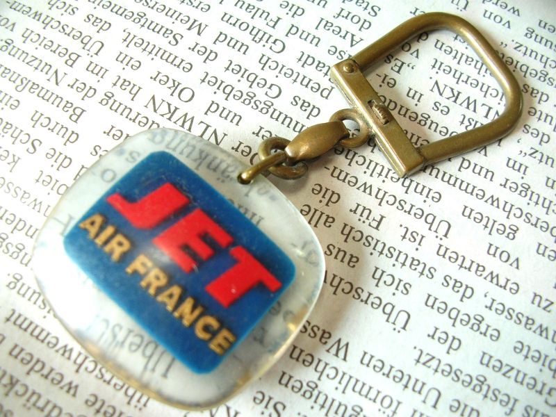 フランスヴィンテージ雑貨：キーホルダー・AIR FRANCE(エールフランス