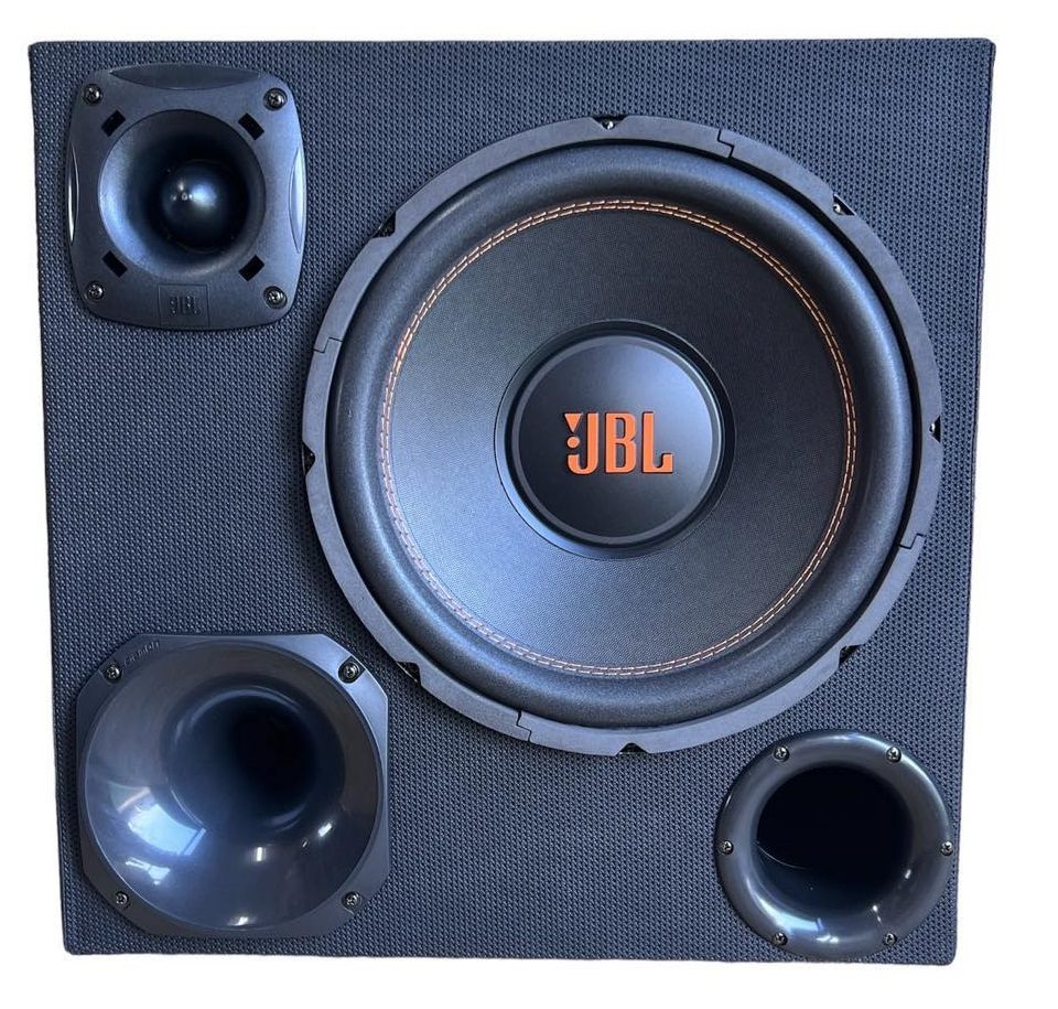JBL バスレフ 3WAY ボックス 12インチ サブウーファー700W トランク