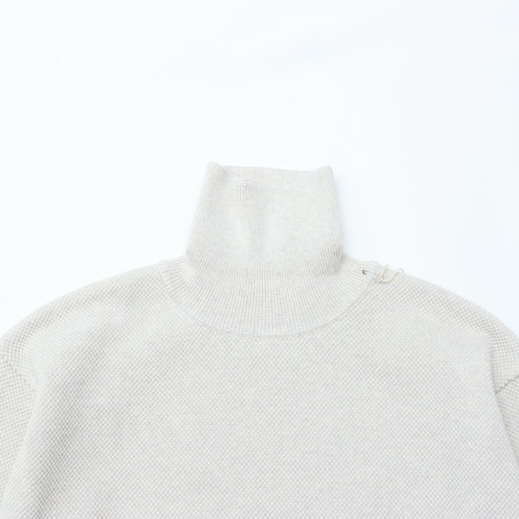 crepuscule / Moss Stitch Turtle Neck Oatmeal – CASDAY / キャスデイ