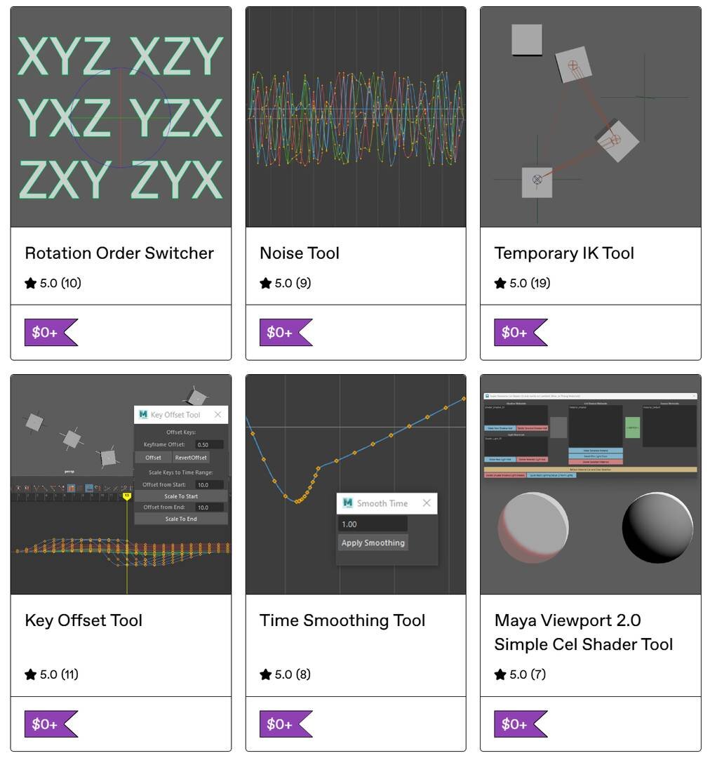 無料ツール「Maya Viewport 2.0 Simple Cel Shader Tool」リリース