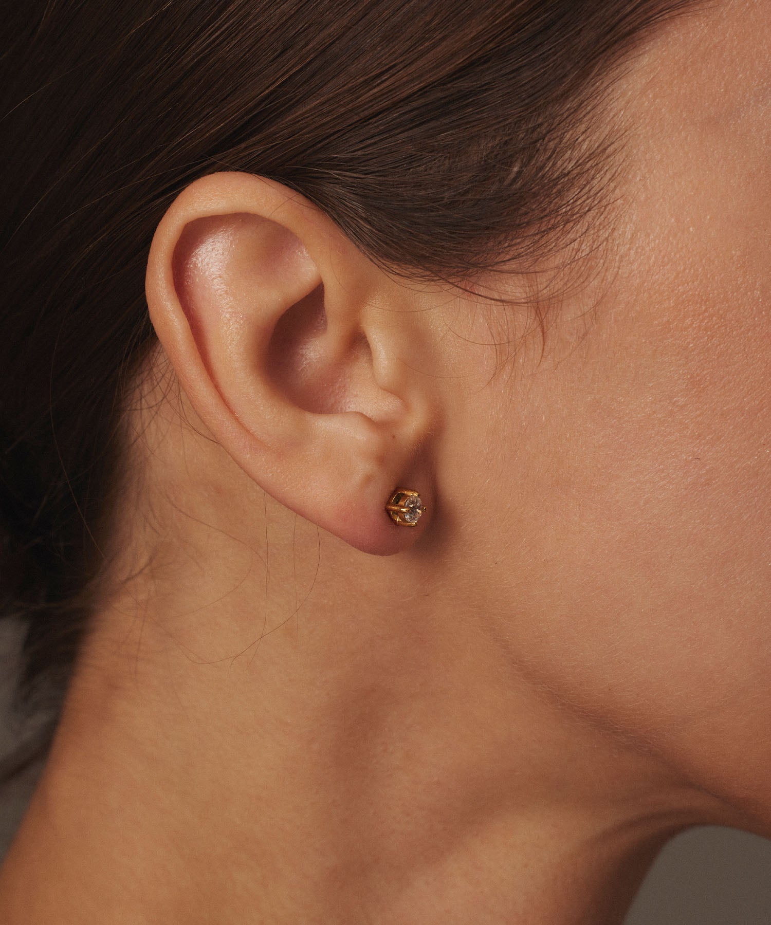 ゴールド]ジルコニアピアス