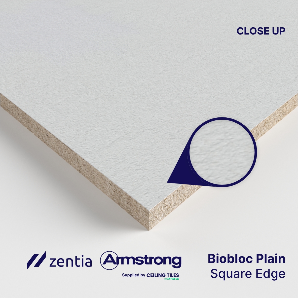 Zentia Bioguard Plain-Biobloc (BP2221M) | Ceiling Tiles Express