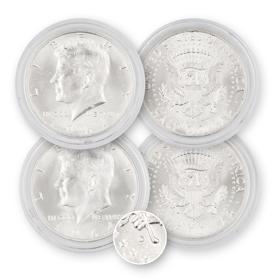 1964 Kennedy Half Dollar-P & D Pair-Uncirculated