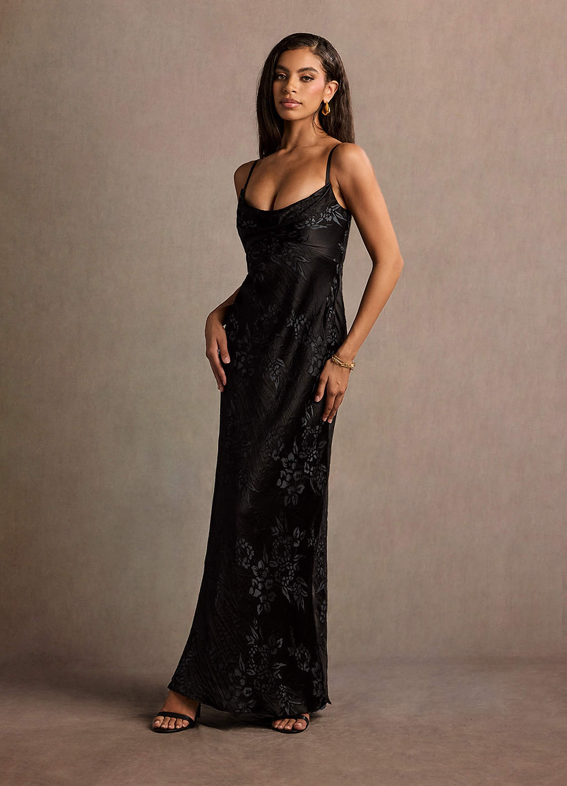 Ivy Black Slate Maxi Dress Ready to Ship | Azazie