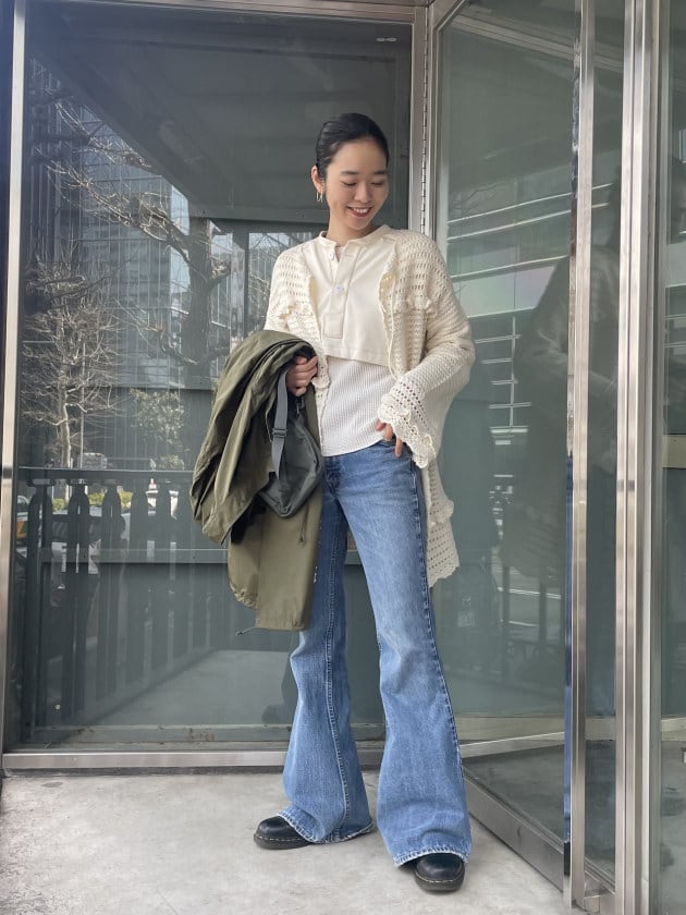 ビームスボーイ フリルニットカーディガン 美品 BEAMS BOY（ビームス