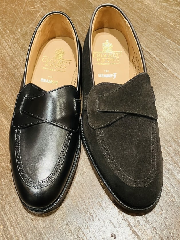CROCKETT & JONES × BEAMS F / 別注 BRIMSTONE バタフライローファーの
