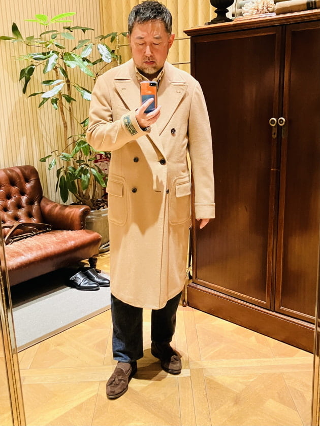 Brilla per il gusto / LORO PIANA FABRIC キャメル ダブルブレスト