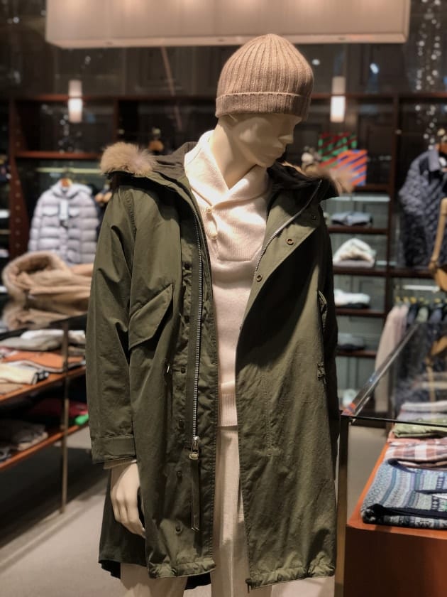 別注＜AUBERGE＞ モッズコート& 別注＜BAFY＞ショールカラーニット