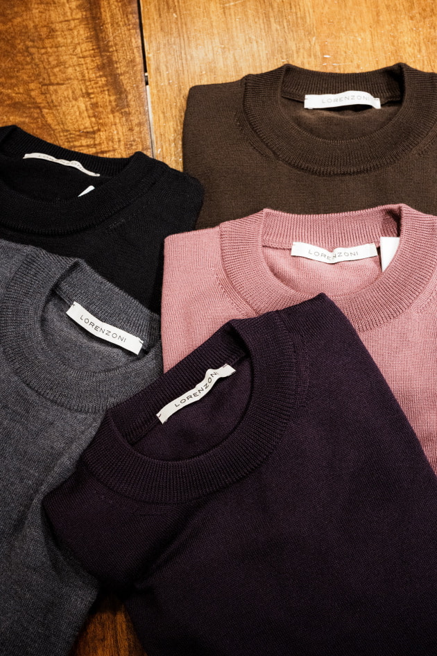 改良を加え帰ってきたイタリア仕立ての別注ニット＜LORENZONI