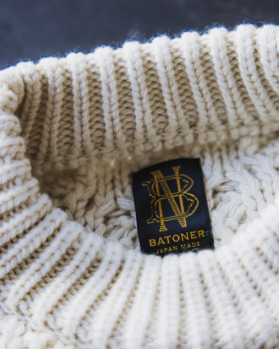 高品質なニットウェアブランド〈BATONER〉による、カシミヤアラン