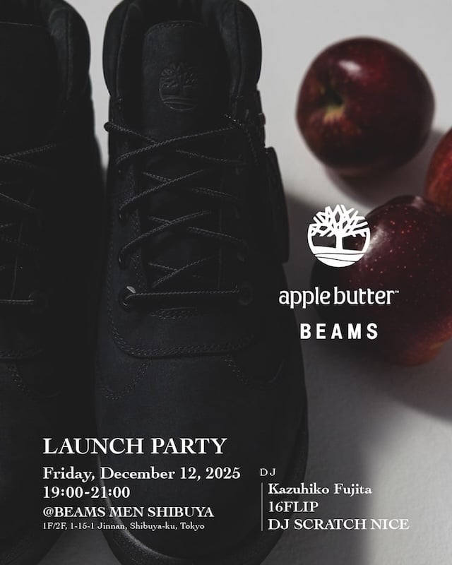 Timberland〉と〈APPLE BUTTER STORE〉と〈BEAMS〉。 トリプル