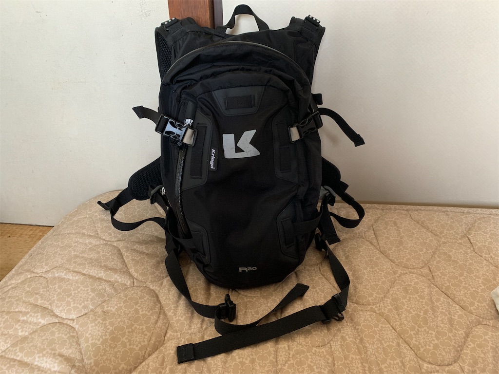 ツーリング用バッグ Kriega R20 バックパックのレビュー - ZX-6Rと