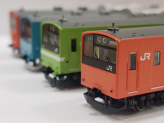 模型】Tomix JR 201系通勤電車(JR西日本30N更新車・オレンジ) 入線と