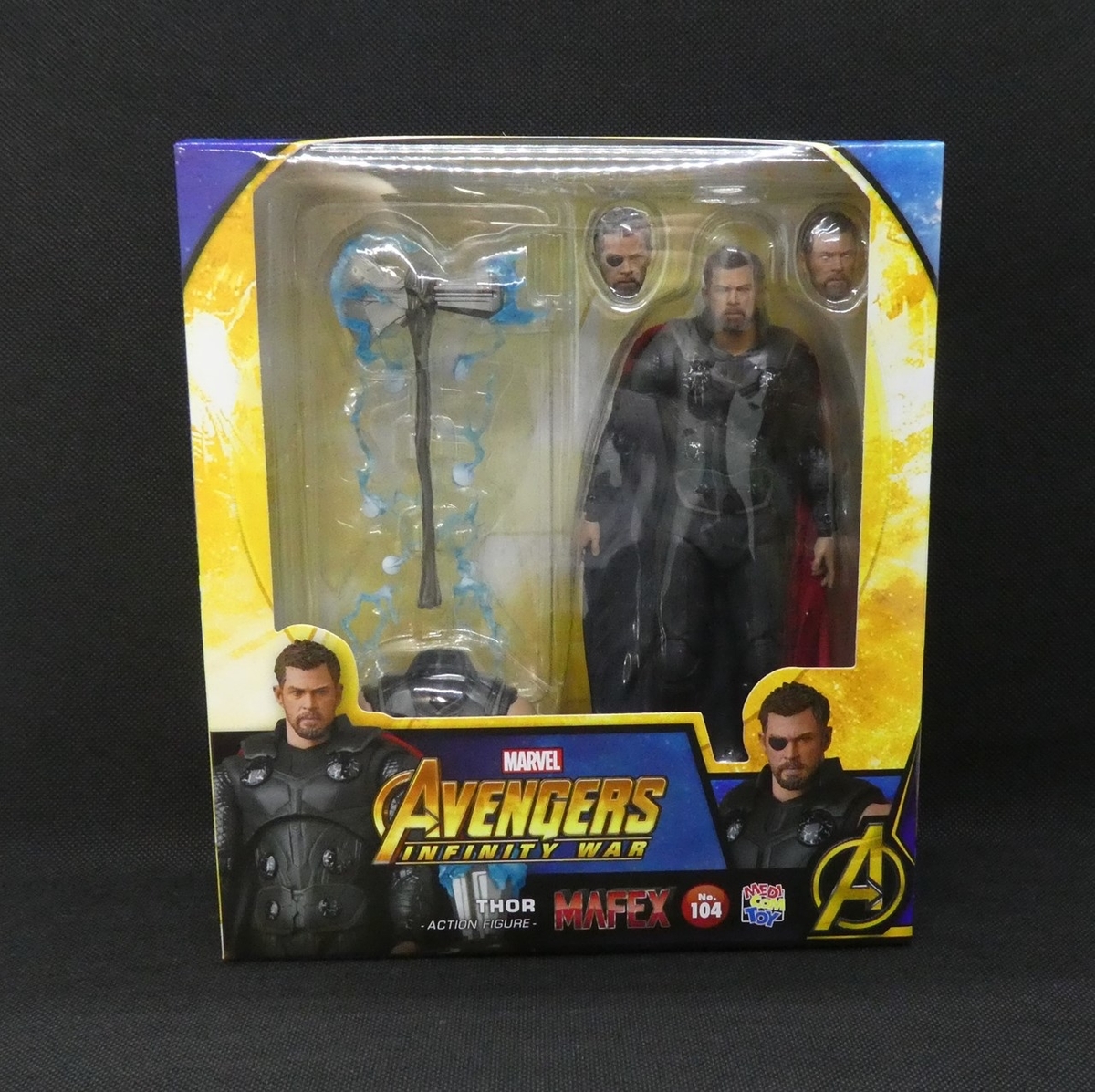 MAFEX ソー（インフィニティ・ウォー版）のフィギュアをレビュー。雷の