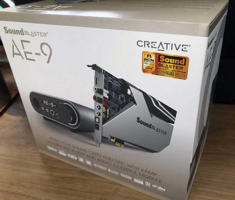 Creative の新作サウンドカード「 Sound Blaster AE-9 」を導入