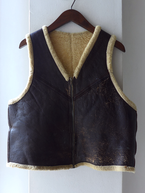 1960s Vintage Mouton Vest ヴィンテージムートンベスト - ANNE-TRE
