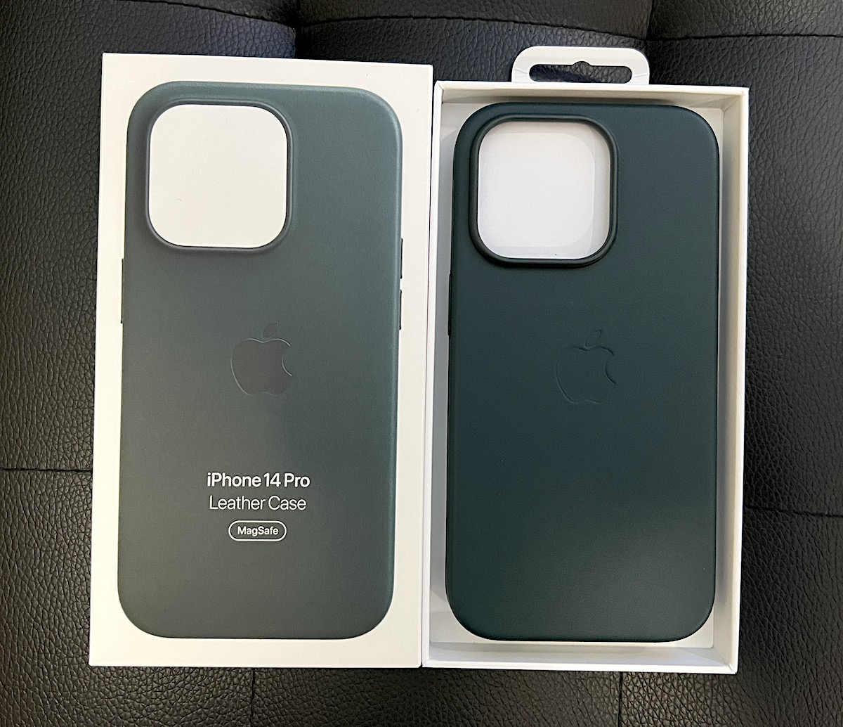 iPhone14 Pro用「純正レザーケース」フライング購入〜フォレスト