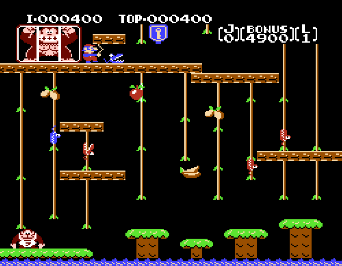 ファミリーコンピュータ ファミコン ソフト ドンキーコングJR