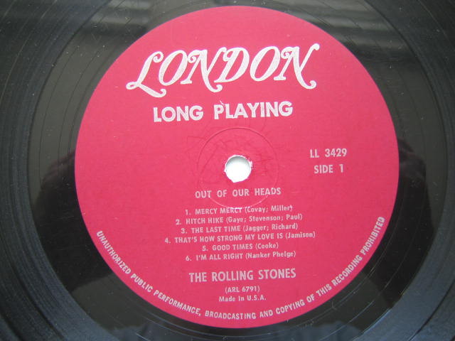 ローリング・ストーンズ USA盤OUT OF OUR HEADS モノラルいろいろ
