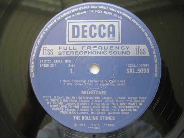 ローリング・ストーンズ UK盤 MILESTONES いろいろ！！ - ローリング