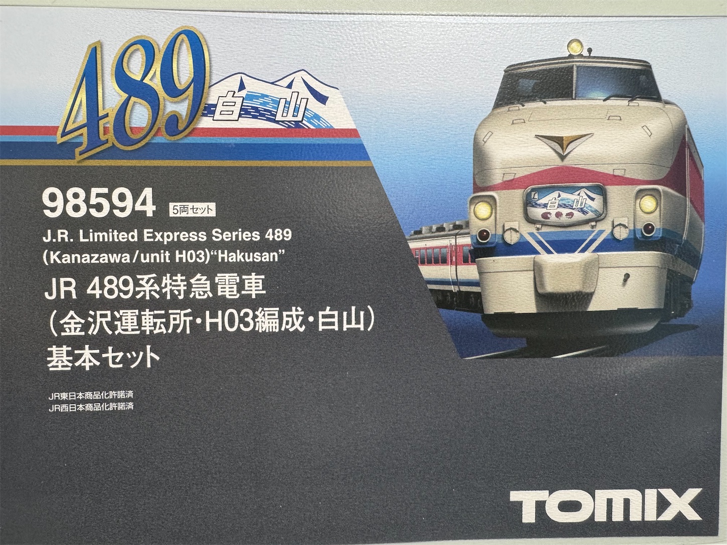 TOMIX 489系白山 EF63 (3次形・青色)セット - 休日の屋根裏