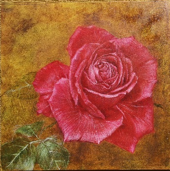 混合技法 またまた薔薇描いてます - お絵描きeveryday