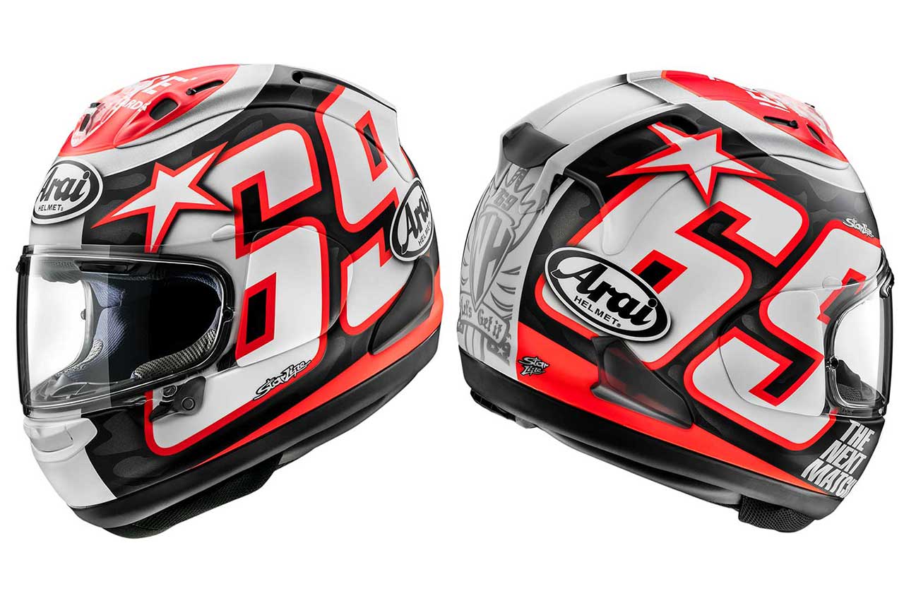 アライ、ニッキー・ヘイデンのレプリカヘルメット『RX-7Xヘイデン